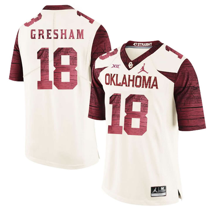 Oklahoma Sooners 18 Jermaine Gresham White 47 Game Winning Streak College Football Jersey Dzhi,We sell and wholesale Oklahoma Sooners 18 Jermaine Gresham White 47 Game Winning Streak College Football Jersey Dzhi on line form chian!